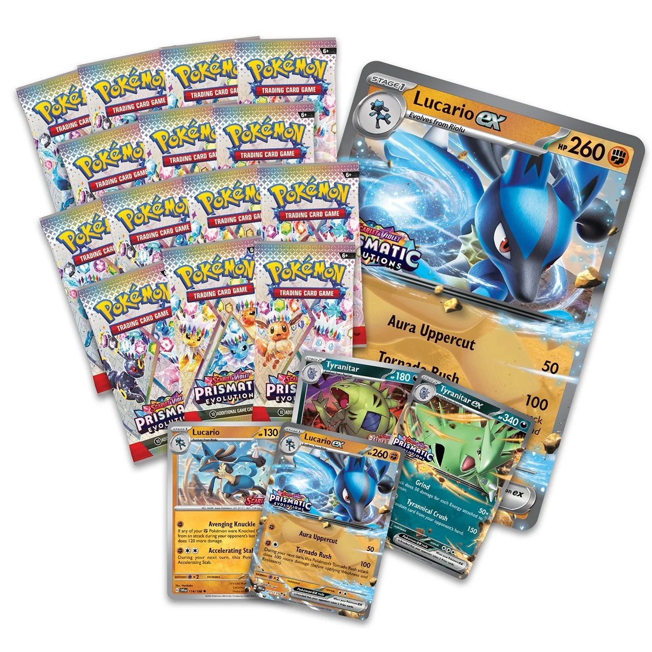 Prismatic Evolutions: Lucario ex & Tyranitar ex Premium Collection