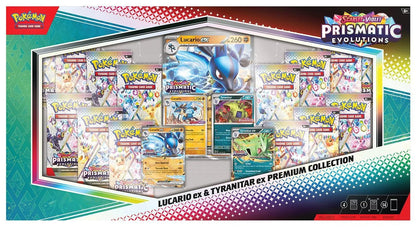 Prismatic Evolutions: Lucario ex & Tyranitar ex Premium Collection